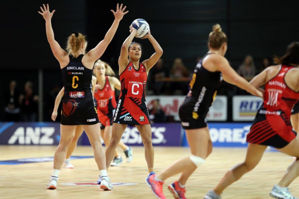 Tactix player Kimiora Poi in action